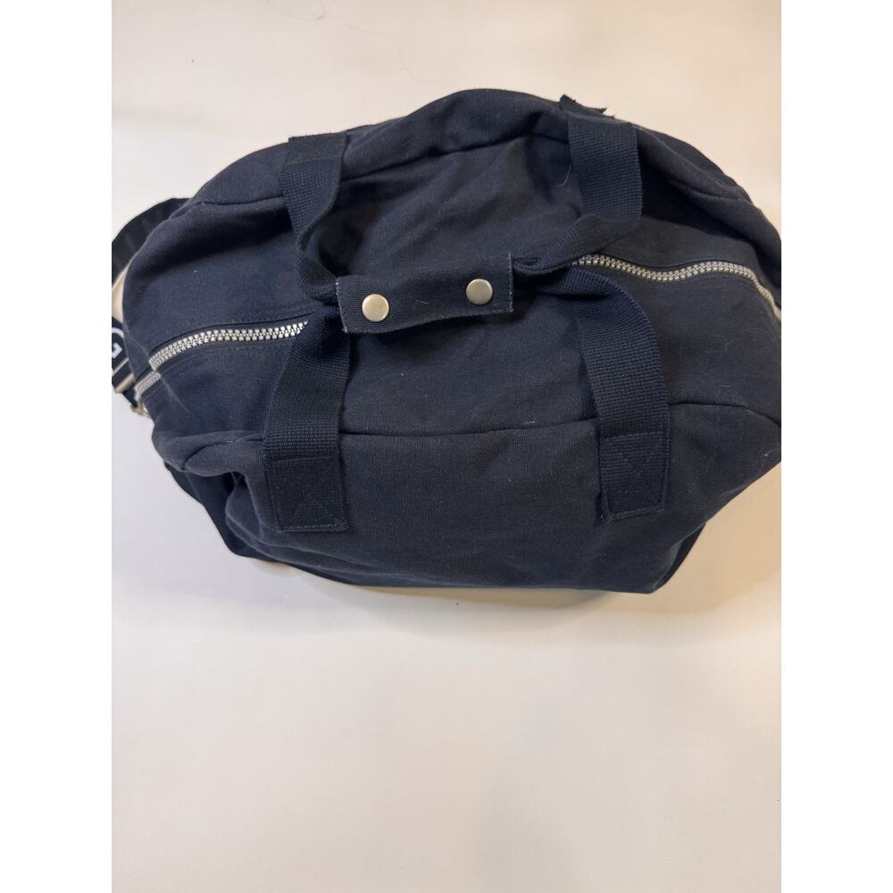 Tommy Hilfiger Bag Adult Large Blue Duffle Bag 90s Logo Canvas Distressed Mens - Picture 6 of 12